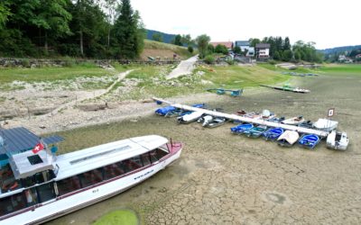 Villers-le-Lac (25) : Le Doubs baisse à nouveau de 15cm par jour depuis le 23 août 2022