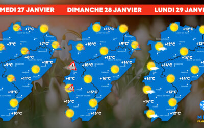 Franche-Comté : Retour du soleil ce week-end, en compagnie d’une douceur très remarquable !
